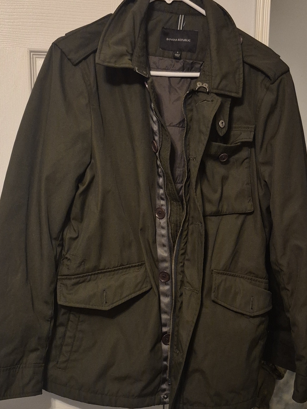Banana Republic Men's Dark Olive Field Jacket